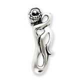 Sterling Silver Antiqued Fancy Pendant