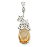 Sterling Silver CZ Pendant
