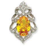 Sterling Silver CZ Pendant