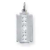 Sterling Silver Razor Blade Charm