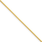 Gold-plated Ster. Silver 0.6mm Box Chain Necklace