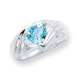 Sterling Silver Princess Cut Halo Ring