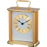 Sellier Musical Carriage Mantel Clock in Polished Brass