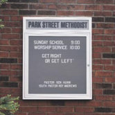 Illuminated Changeable Letterboard  (2 door)