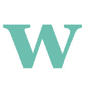 Letter - Lower Case 'w' Stretched Wall Art