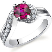 Majestic Wave 1.00 Carat Ring in Sterling Silver