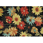 Dahlia Black Rug