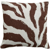 Zebra 100% Linen Screen Print Pillow