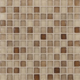 Fashion 1" x 1" Glass Mosaic in Mix Fashion Sand