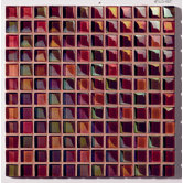 Metallica 1" x 1" Glass Mosaic in Mix Metallica Violet