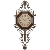 39" Wrought Iron Wall Clock
