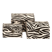 Small Zebra Trunks (Set of 3)