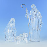 Large Three Piece Holy Family Figurine Set