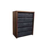 SQR Distressed 5 Drawer Chest