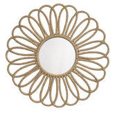 Flower Jute Mirror