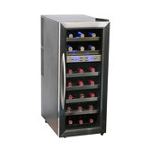 21 Bottle Dual Temperature Zone Wine Cooler