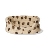 Sherpa Fleece Paw Dog Slumber Bed