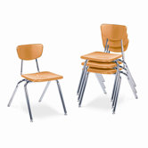 3000 Series 16" Plastic Classroom Stackable Chair