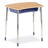 Zuma Plastic Bow Front Student Desk
