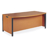 Plateau Office 60" W Bow Front Executive Desk