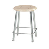 Height Adjustable Stool with Saddle Seat