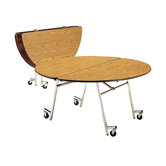 60" Octagon Mobile ContourFold Table with Sure Edge