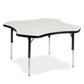 4000 Series 48" Clover Activity Table with Wheelchair Legs