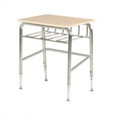 Plastic Student Desk with Bookrack