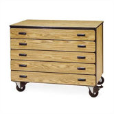 2300 Series Mobile Cabinet with Five Paper Drawers