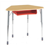 Zuma Plastic Trapezoid Desk