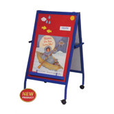Magnetic Flannel Easel with Steel Frame