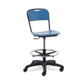 Height Adjustable Lab Stool with Casters