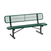 Outdoor Metal and Plastic Garden Bench