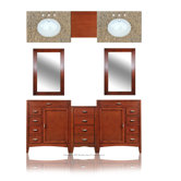 Metropolitan 76" Double Basin Vanity with 15" Center Drawers Unit