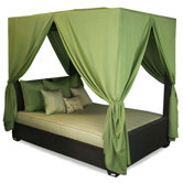 Signature Queen Canopy Bed with Cushions
