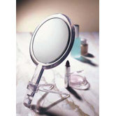 10x/1x Handheld 2-Sided Mirror with Stand