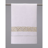 Greek Key Linen Guest Towels (Set of 4)