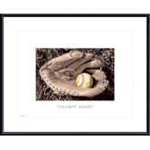 Caught Again Metal Framed Art Print