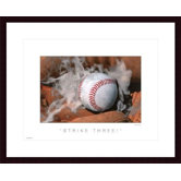 Strike Three Wood Framed Art Print