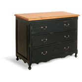 Painted Provence 3 Drawer Large Chest