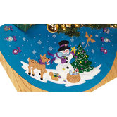 Frosty's Ornament Collection Tree Skirt Christmas Cross Stitch