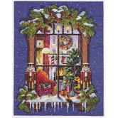 Christmas Window Counted Cross Stitch