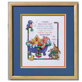 Bathtime Rules Counted Cross Stitch
