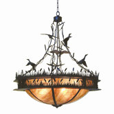 Ducks In Flight 8 Light Inverted Pendant