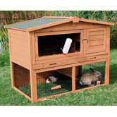 Rabbit Hutch with Peaked Roof