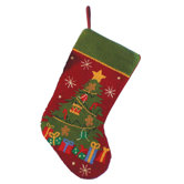 O'Christmas Tree Hooked Stocking
