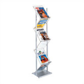 Freestanding Zig-Zag Magazine & Literature Rack