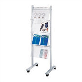 Mobile Rack with 4 Display Shelves