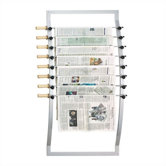 Seven Rod Aluminum Newspaper Hanger