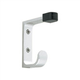 Aluminum Coat/Hat Hook with Door-Stop Tip